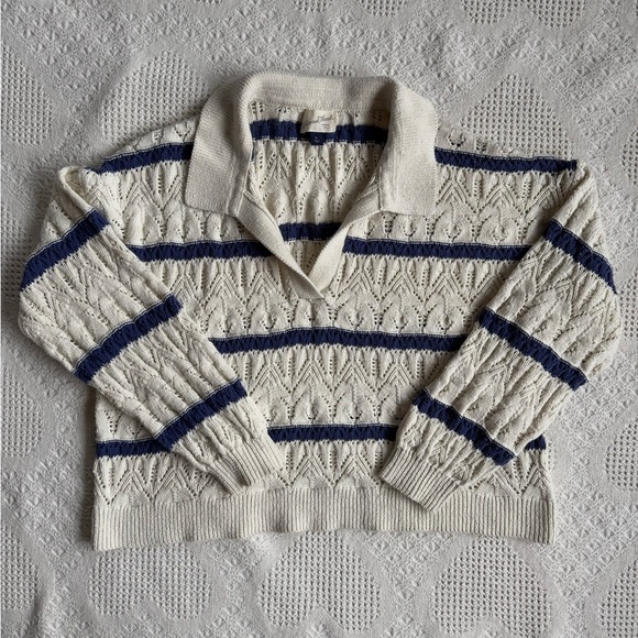 Universal Thread Tops - Crochet Cotton Blouse XL